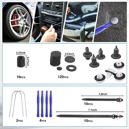 342 Pcs Trim Removal Tool Kit with Clip Plier I2209