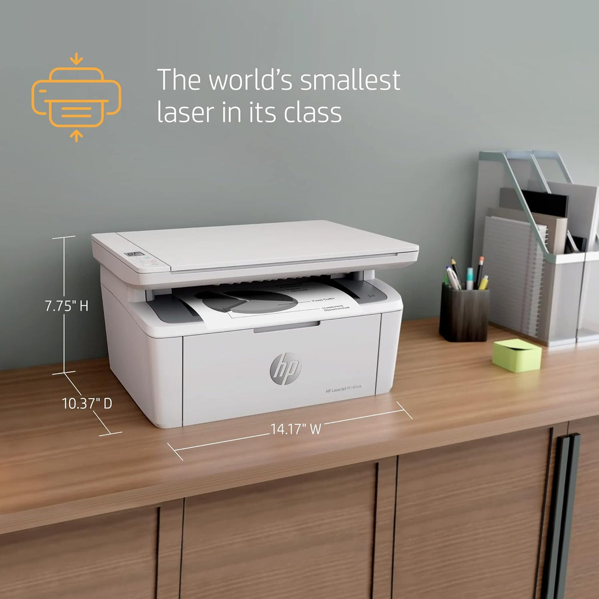 Black & White Wireless All-in-One Printer Q1889