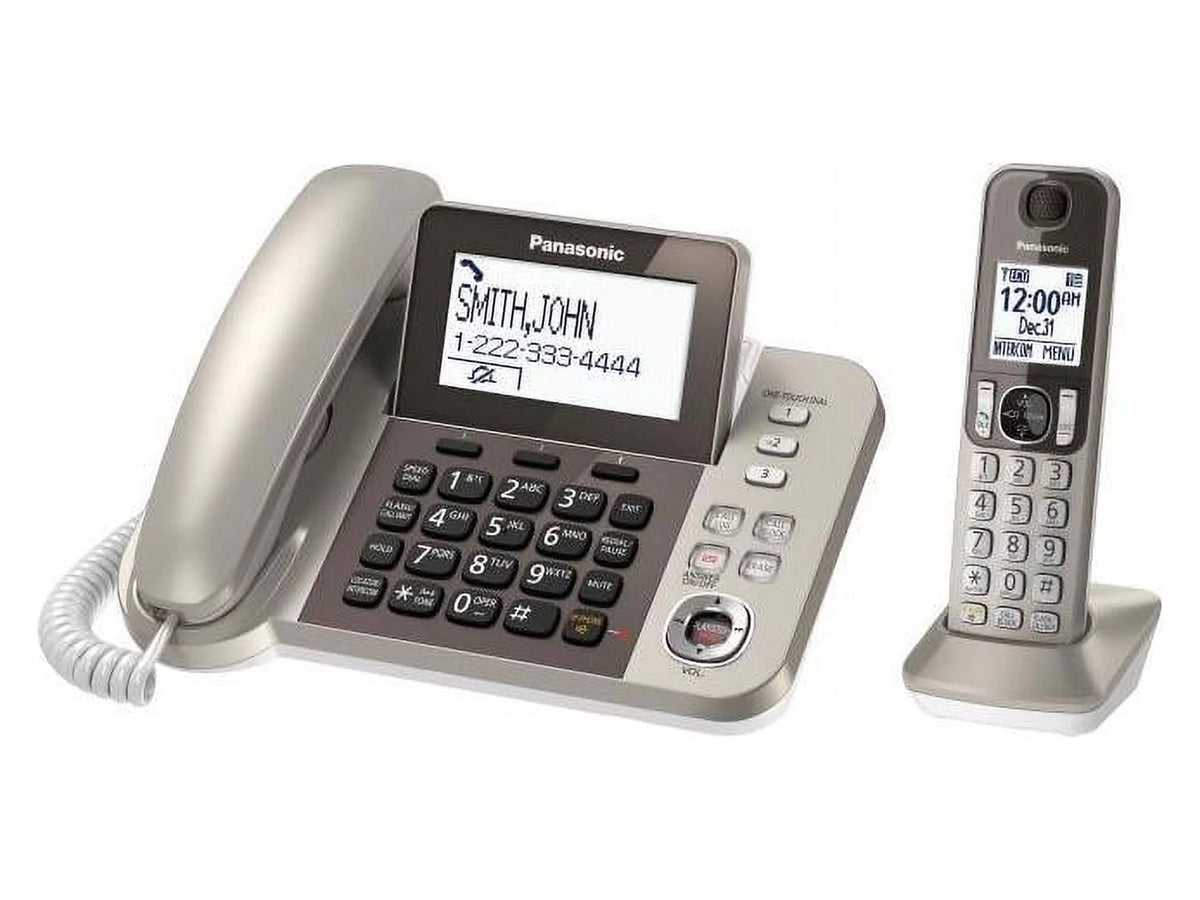 Silver Black Cordless Phone with Speakerphone Q282