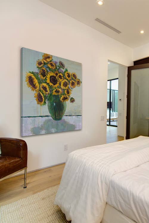 Painting Print on Wrapped Canvas 12x22 O201128