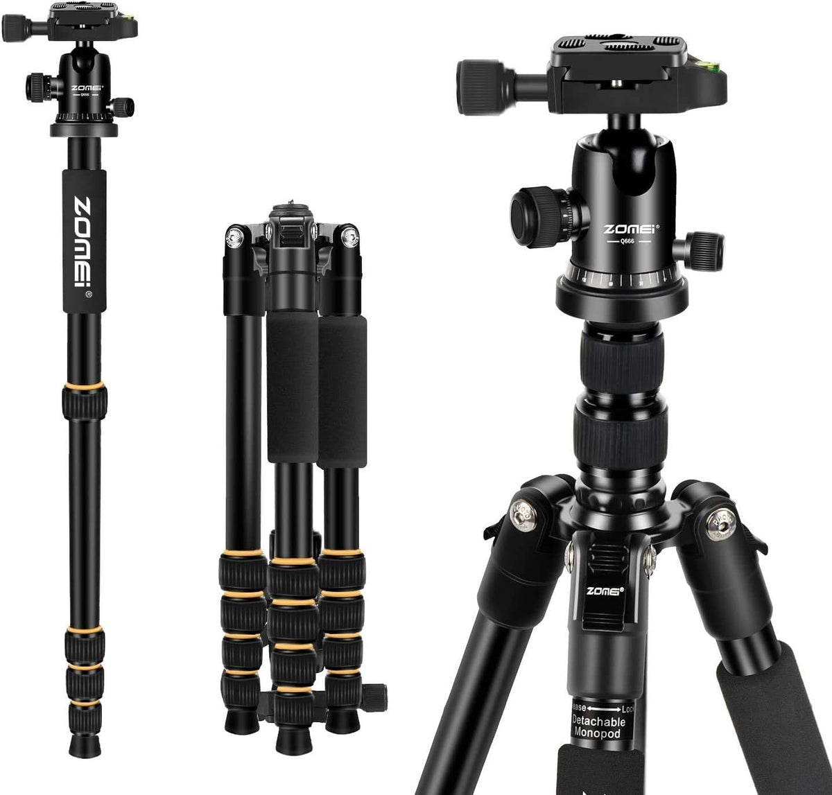 Camera Tripod with Ball Head Quick Release Plate and Carrying Case Y706011