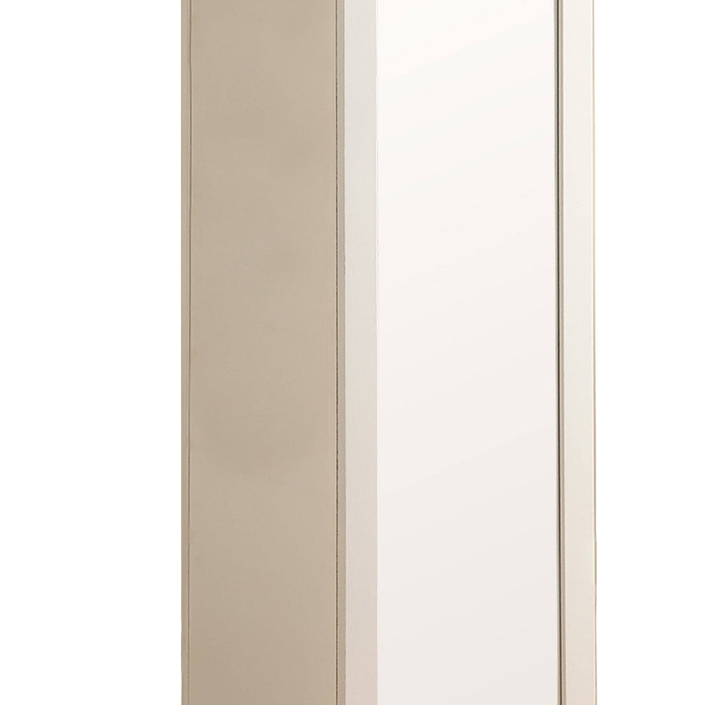 White Metal Accent Cabinet E995