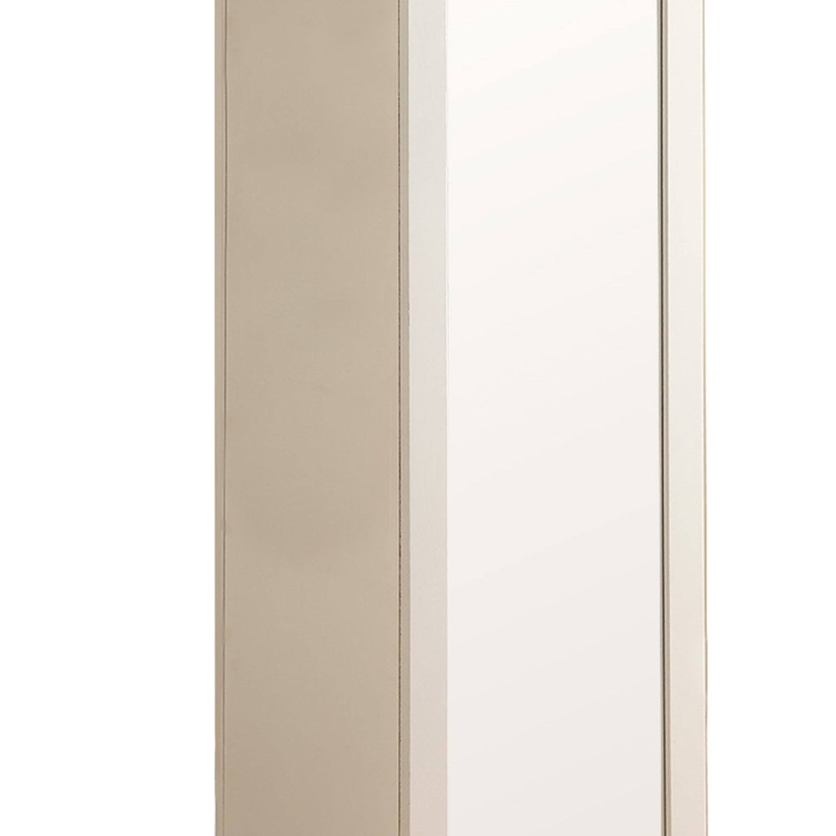 White Metal Accent Cabinet E995