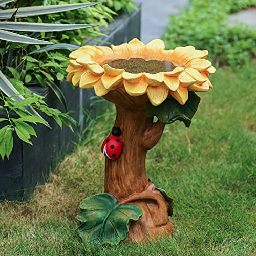 Powder Blue Ceramic 20-in Tall Birdbath F1490