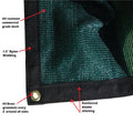 Green 10 ft. x 26 ft. 7 oz Privacy Fence Screen M51023