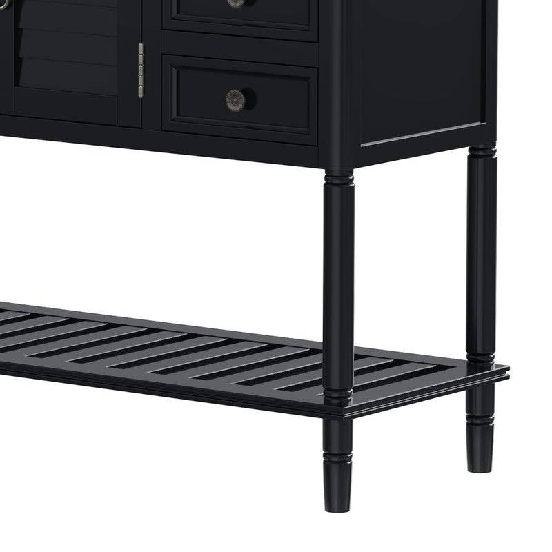 Red Console Table with 6 Drawers S85000