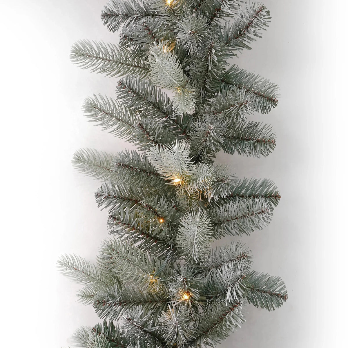 Blue Spruce 9ft Garland Pre-Lit with 50 Warm White LED Lights M186156