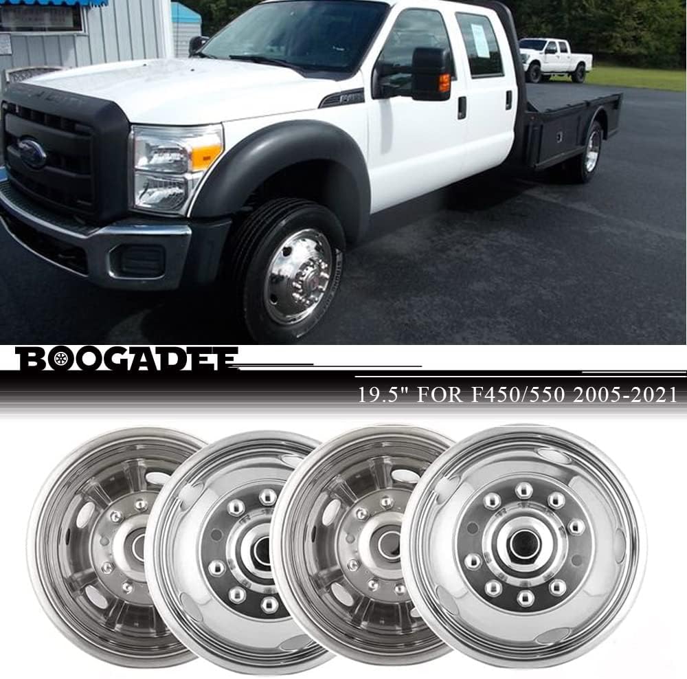 16 Polished Stainless Steel 8 Lug Wheel Simulators F38886