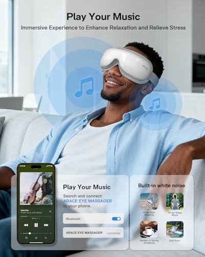 Heated Eye Massager with Bluetooth Music B98799