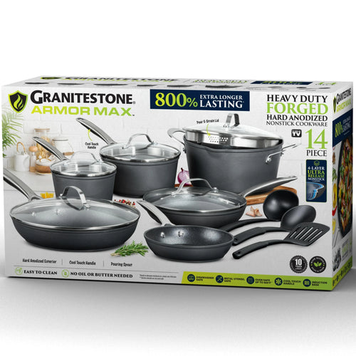 14pc Hard Anodized Cookware Set J778
