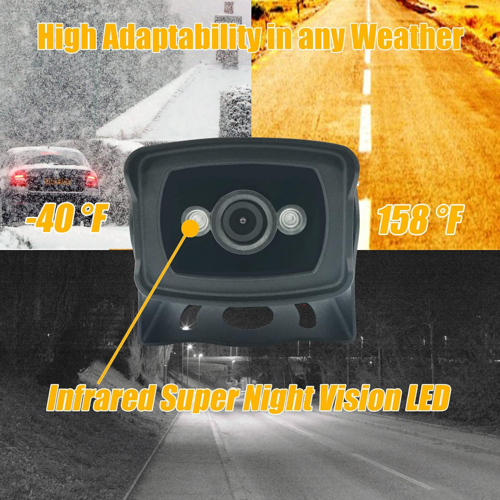 1080P HD Wired Backup Camera System with 7 IPS Monitor Y80068