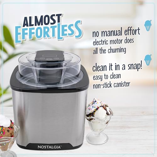 2-Quart Electric Ice Cream Maker with Digital Controls B391157