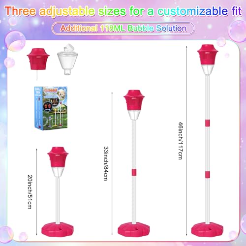 2 Pack Blue Bubble Machine Height 47" V279