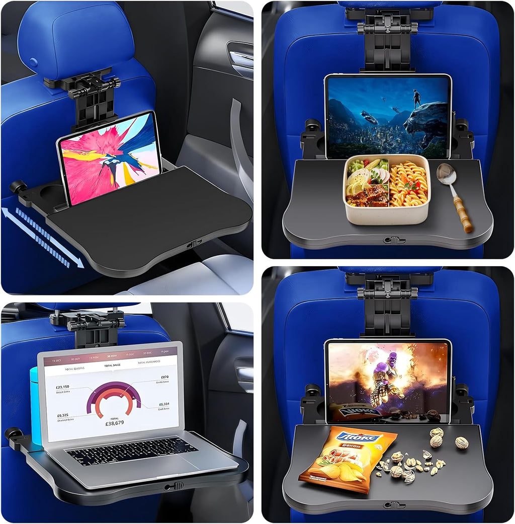 Foldable Car Seat Tray Table with Non-Slip Pad D200