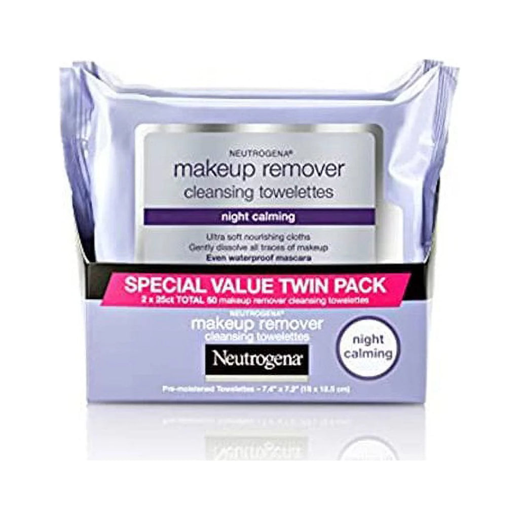 5 Pack Neutrogena Make-Up Remover Cleansing Towelettes 25 Each A3245