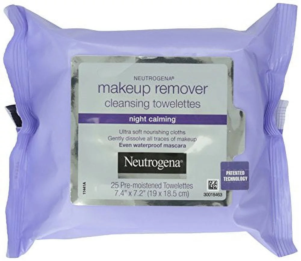 5 Pack Neutrogena Make-Up Remover Cleansing Towelettes 25 Each A3245