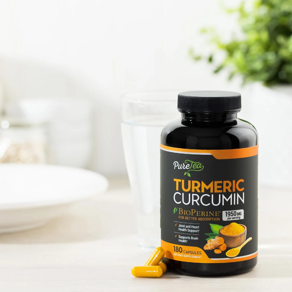 180 Capsules Turmeric Curcumin Supplement V2266