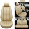 Leather Car Seat Covers Full Set Gray R137365