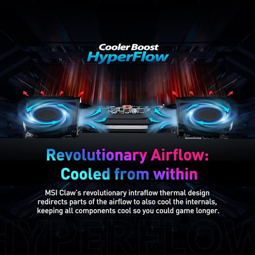 Black 7" FHD 120Hz Display 16GB LPDDR5 512GB NVMe SSD PC Gaming Handheld M4616