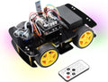 4WD Car Kit with RF Remote, Line Tracking, Obstacle Avoidance, Ultrasonic Sensor O2265