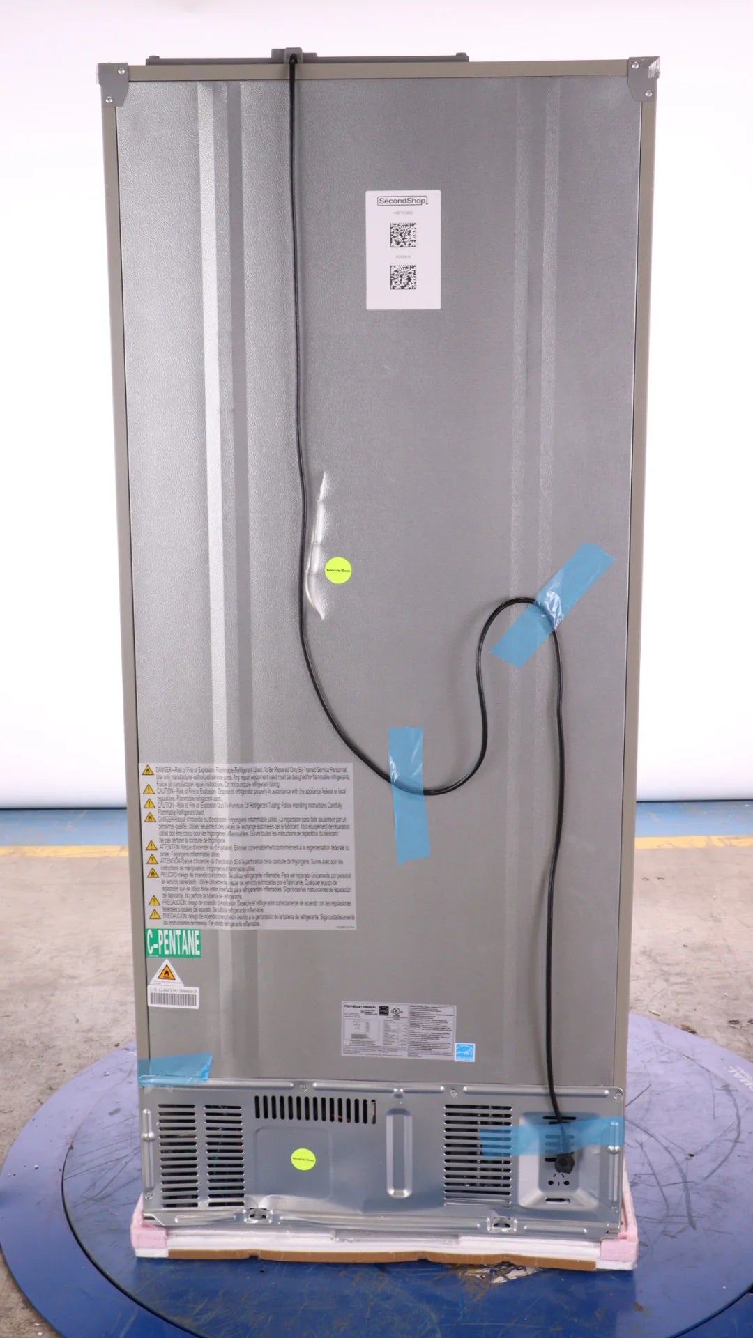 30 In. 18 Cu. Ft. Stainless Steel Bottom Mount Refrigerator W45461