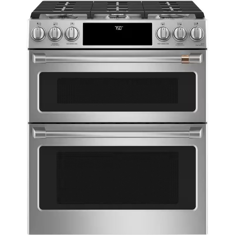 6.7 cu. ft. Smart Slide-In Double Oven Gas Range in Stainless Steel E26261