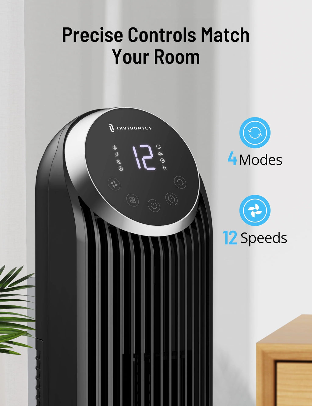 Bladeless Tower Fan with Remote X90629