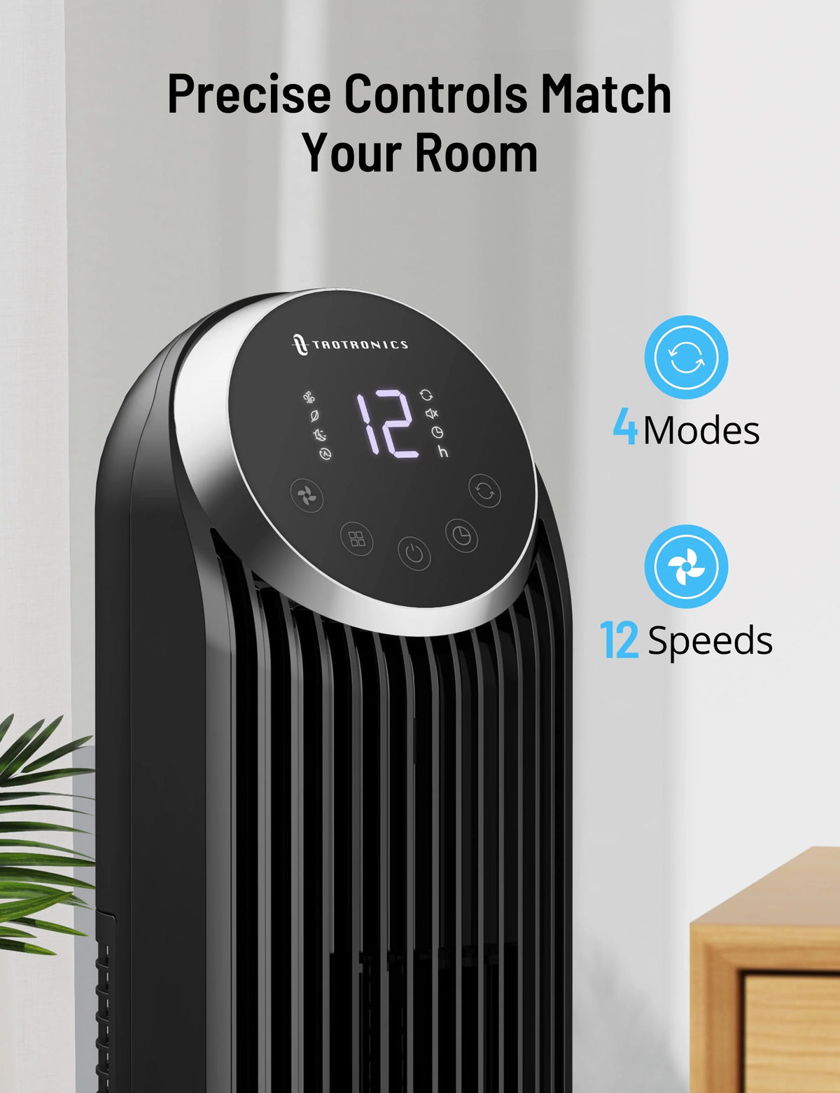 Bladeless Tower Fan with Remote X90629