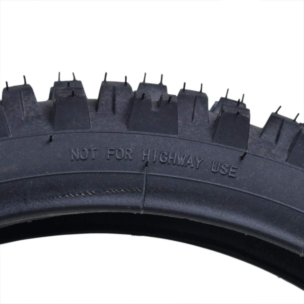 60/100-14 14'' Knobby Tire With Tube Pack of 2 F3698