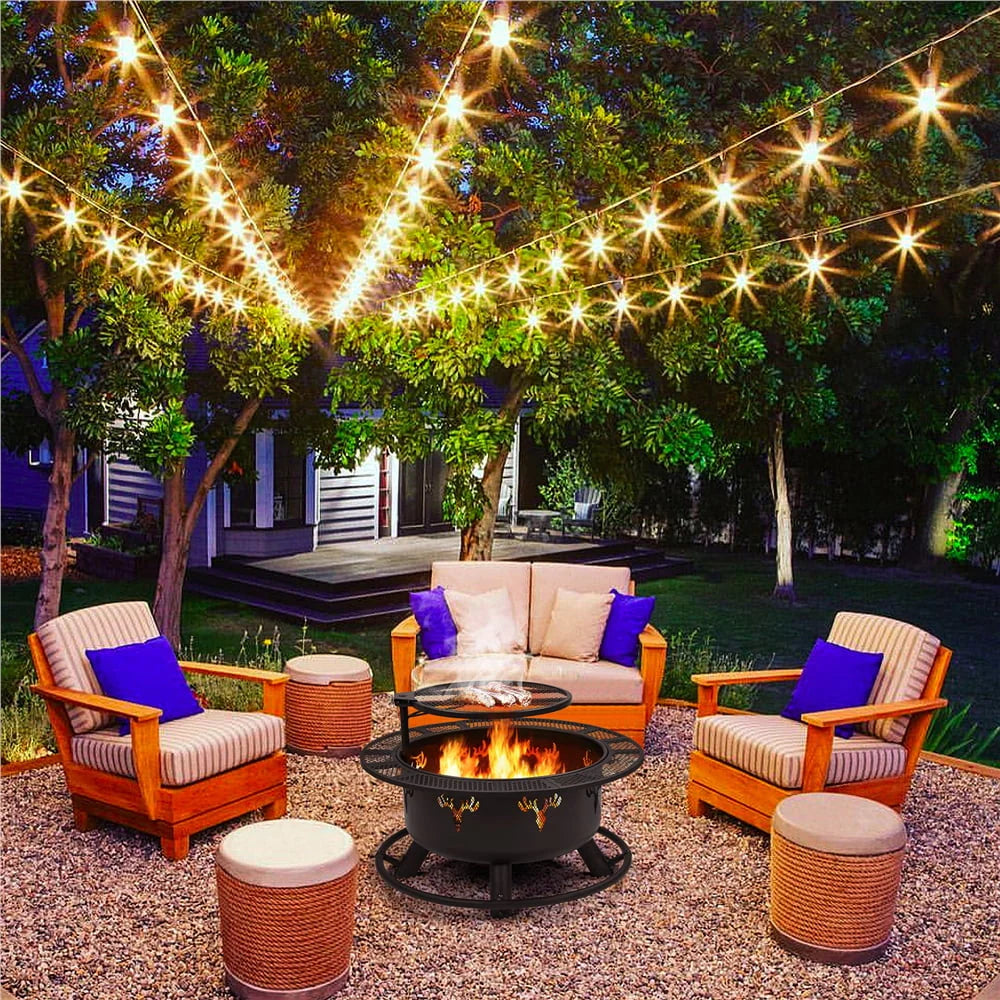 32” Round Wood Burning Fire Pit K359