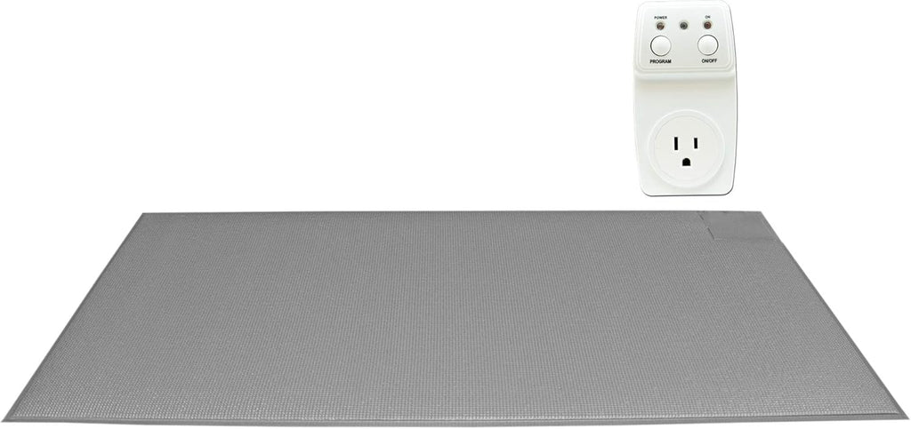 Light Outlet with Cordless Grey Floor Mat S74728