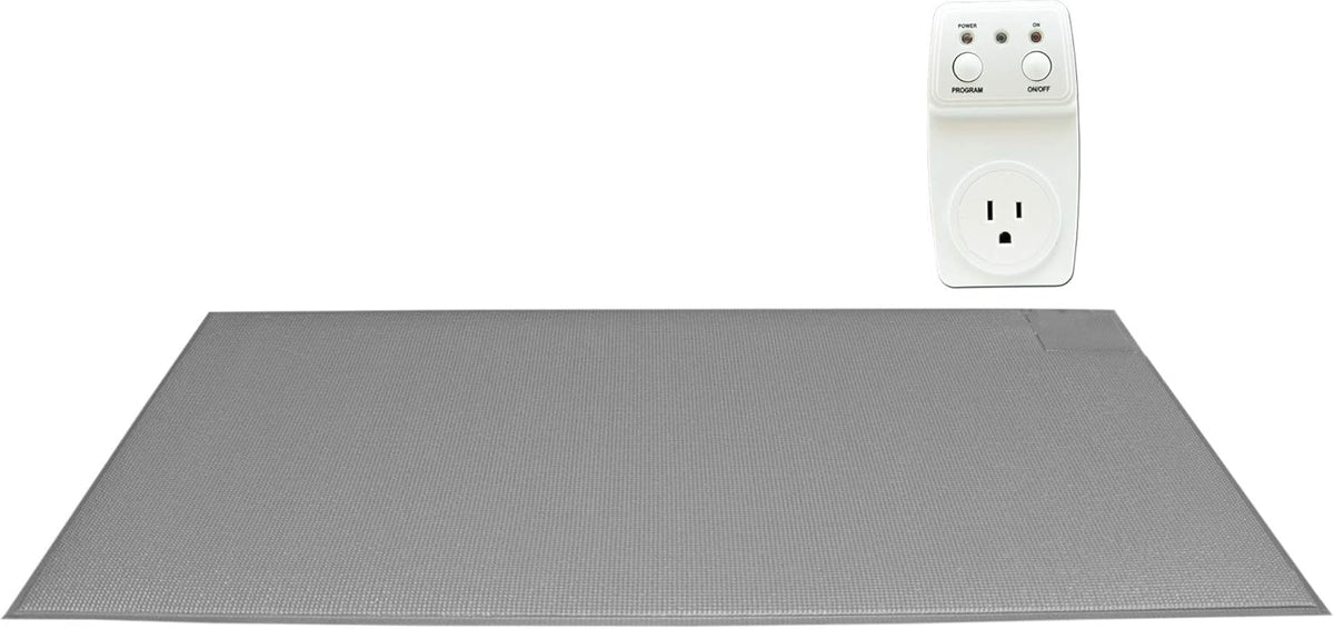 Light Outlet with Cordless Grey Floor Mat S74728