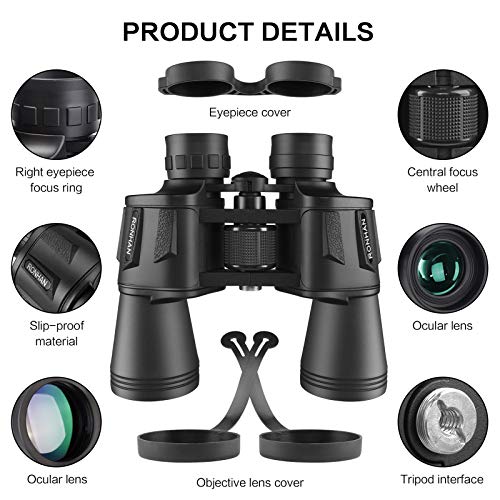 Waterproof 20x50 Binoculars with Carrying Case & Strap M393430
