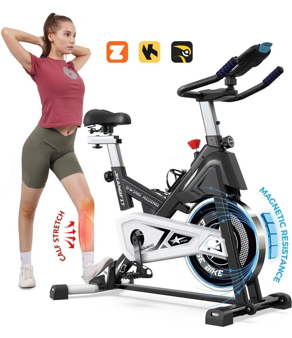 Belt Driven Indoor Cycling Bike with 44lbs Flywheel M22083