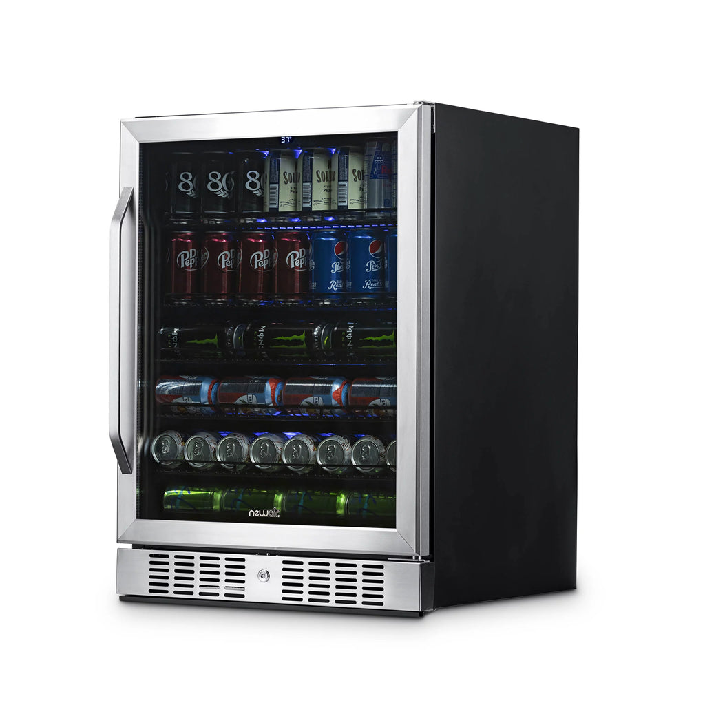177 Can Stainless Steel Beverage Refrigerator L3545