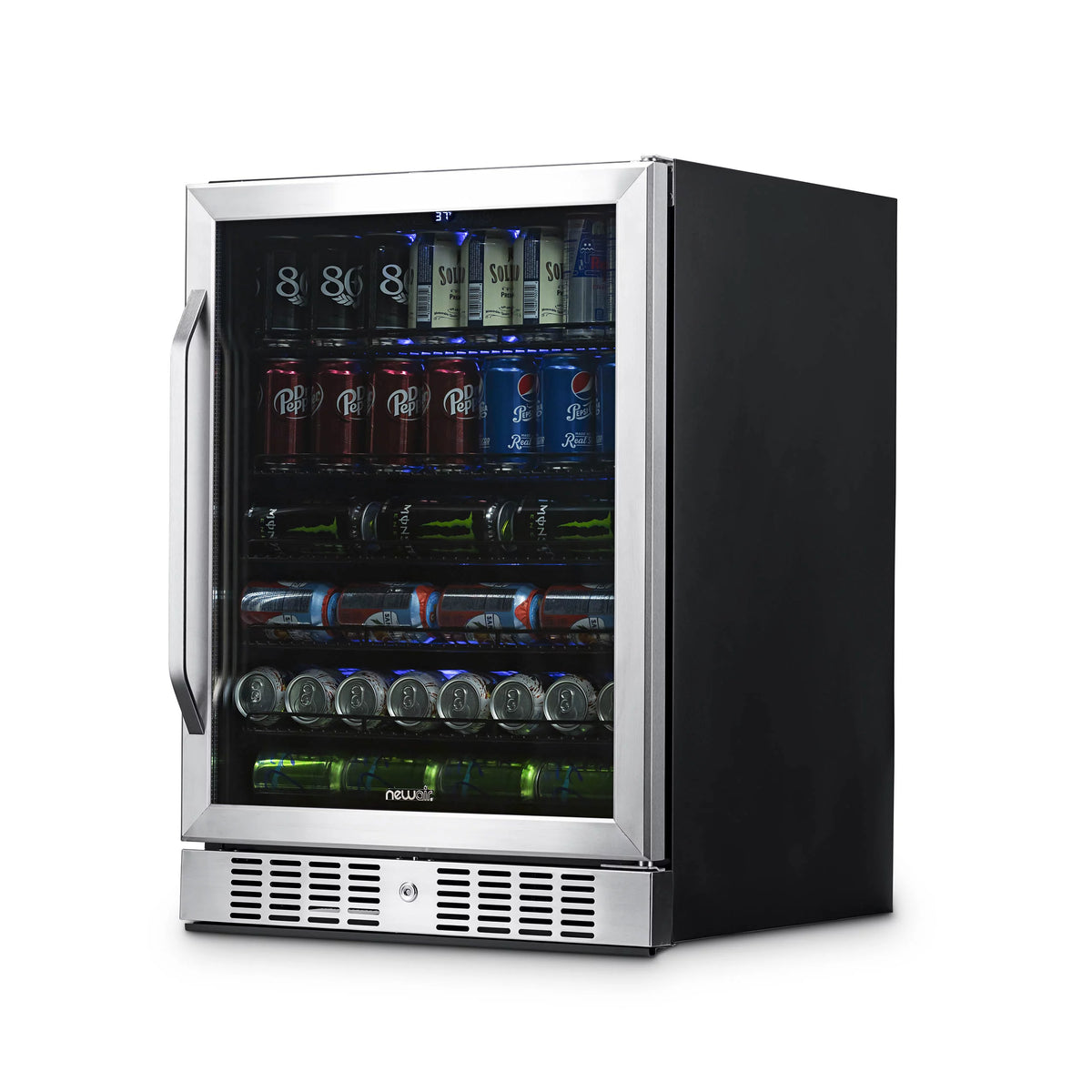 177 Can Stainless Steel Beverage Refrigerator L3545