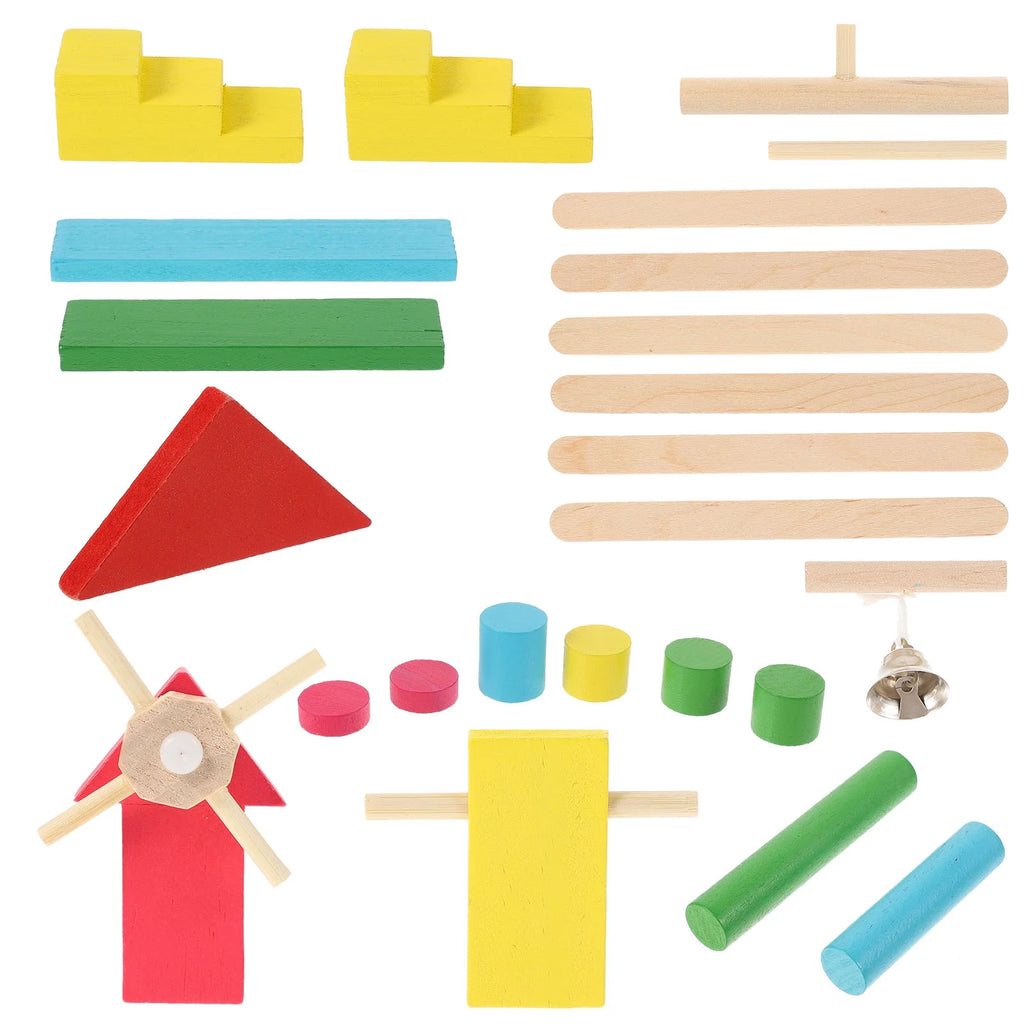 26Pcs Wooden Building Blocks Toys Kit G381697
