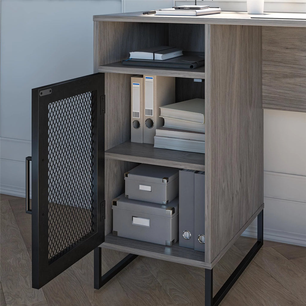 Gray Oak Computer Desk P8769