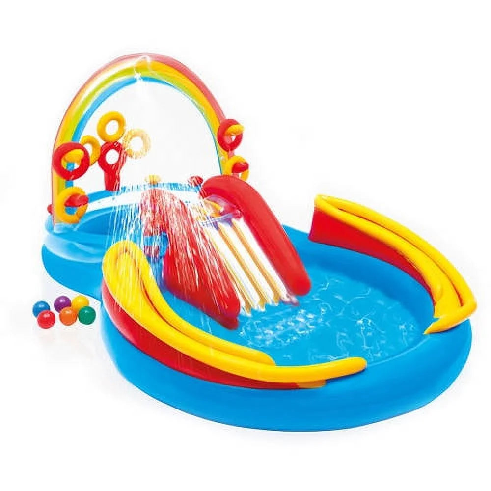 Rainbow Slide Inflatable Pool H263637
