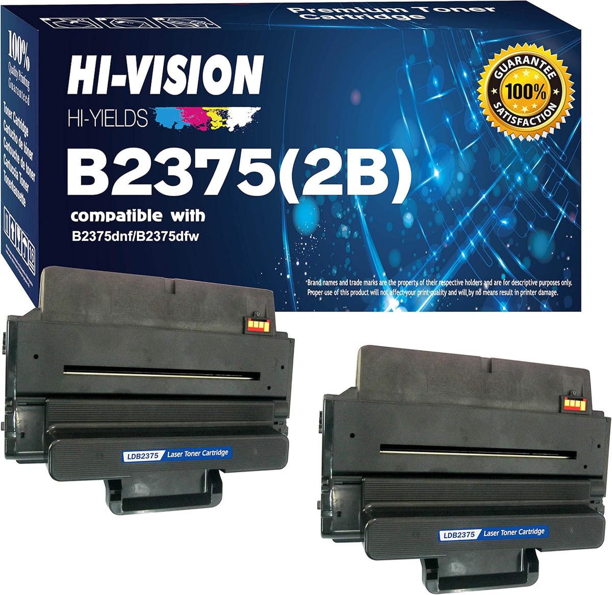 Black 10,000 Page Toner Cartridge (2 Pack) G755