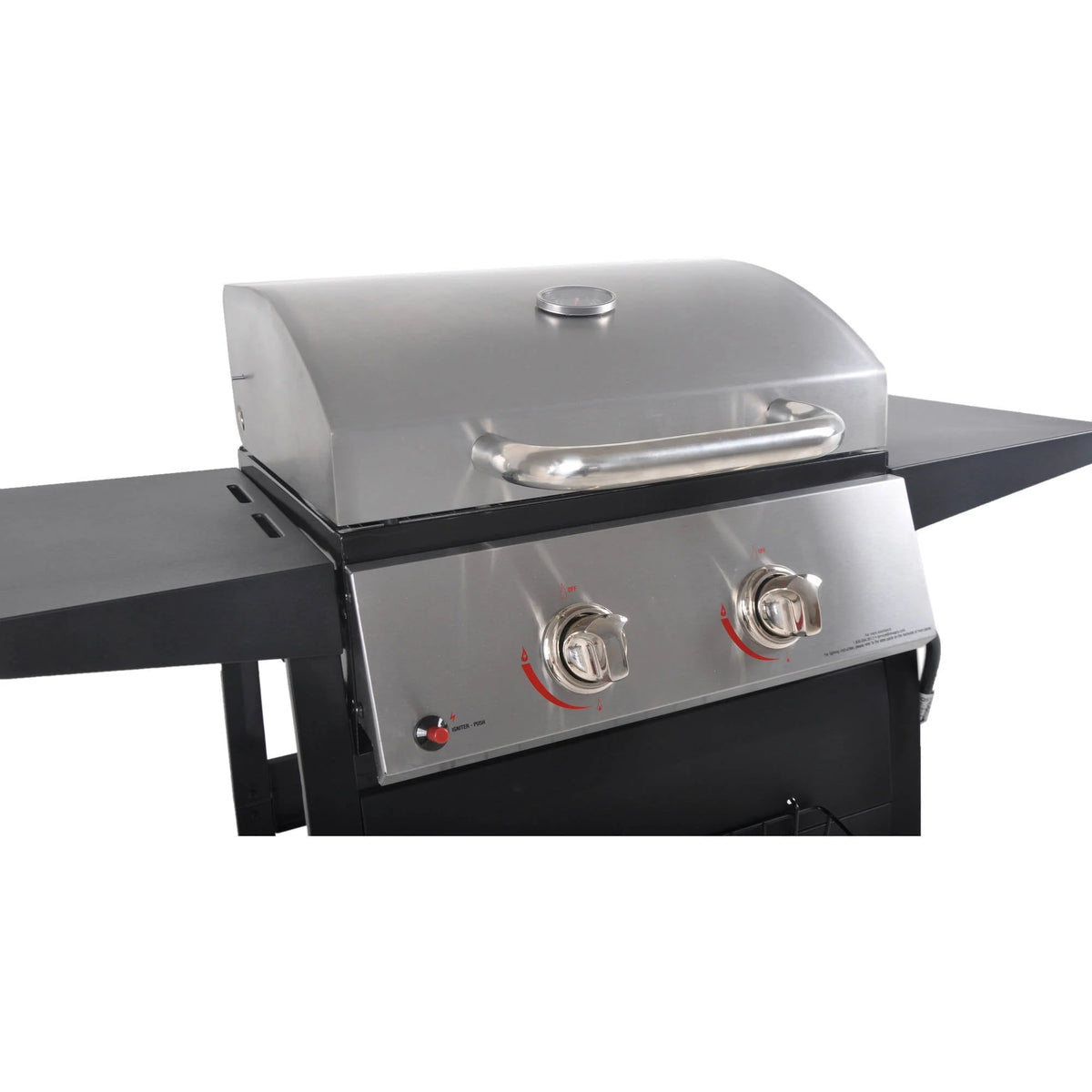 2-Burner Propane Gas Grill, Stainless and Black L877