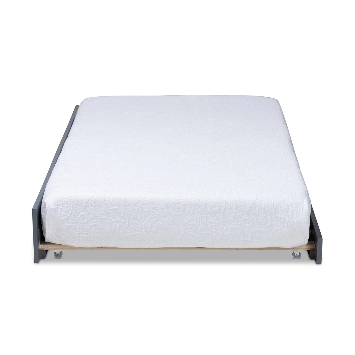 Gray Finished Wood Twin Size Trundle Y130