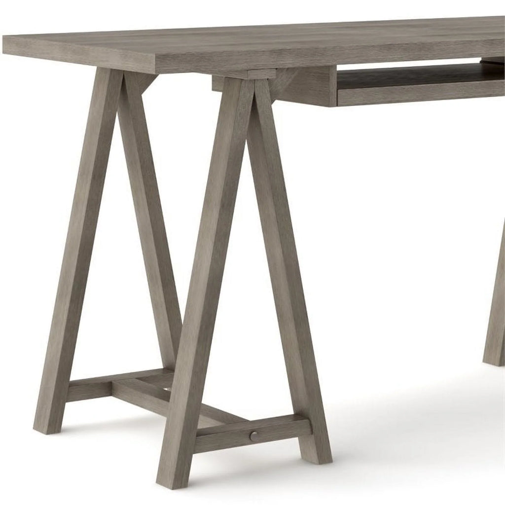 60" Solid Wood Computer Desk P28244