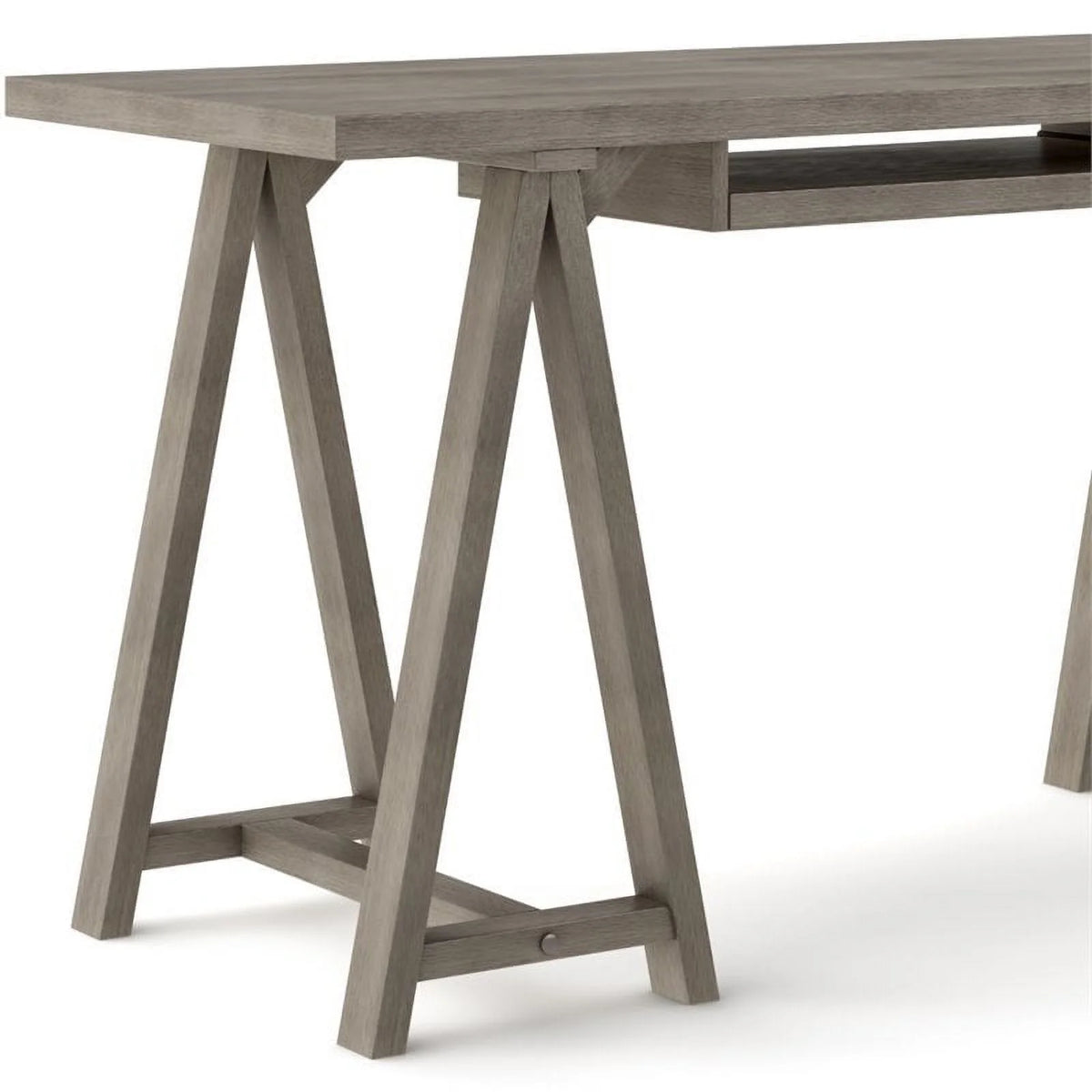 60" Solid Wood Computer Desk P28244