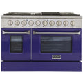 48 Pro-Style Propane Gas Dual Fuel Range with 4 Burners in Blue Z777218