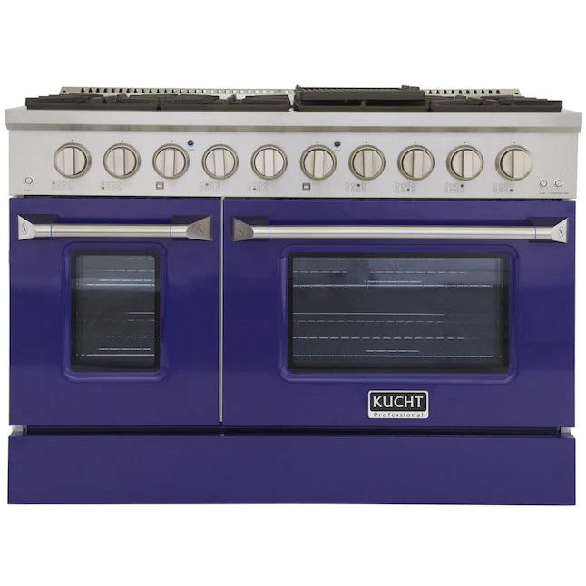 48 Pro-Style Propane Gas Dual Fuel Range with 4 Burners in Blue Z777218