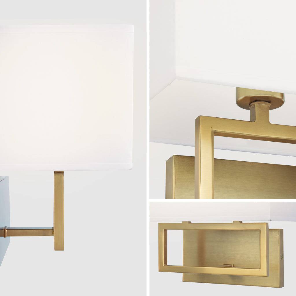2 Light Wall Sconce Gold Finish F4020