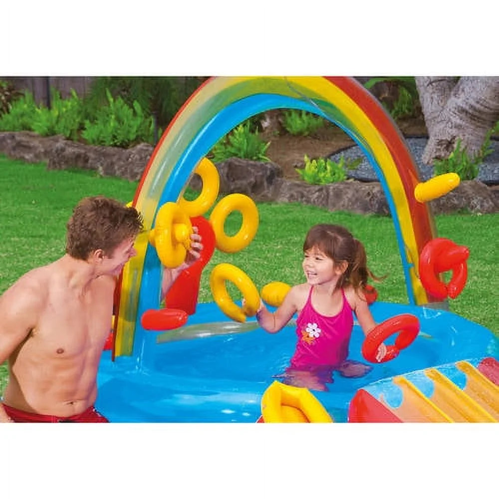 Rainbow Slide Inflatable Pool H263637