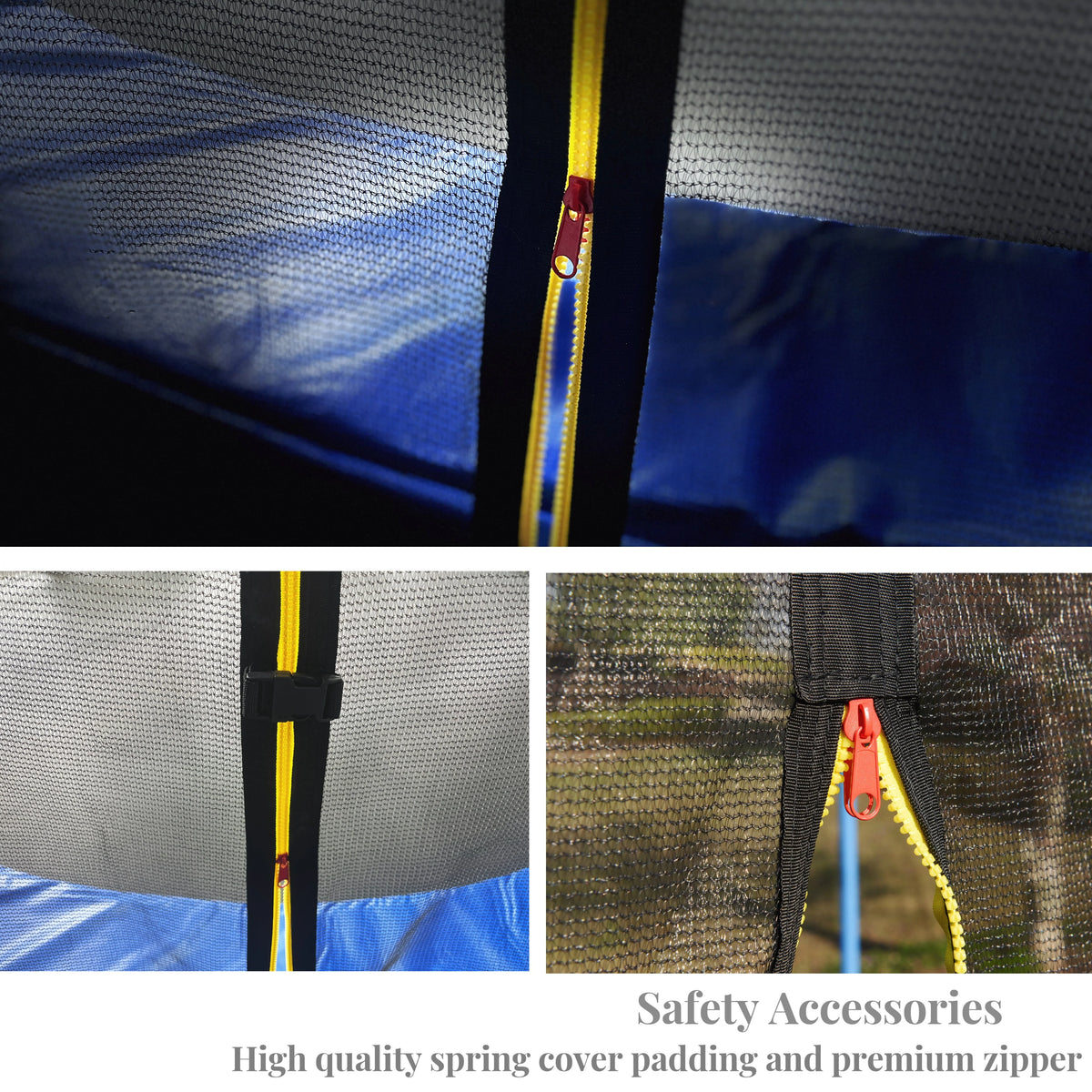 12FT Outdoor Trampoline with Enclosure Net D447