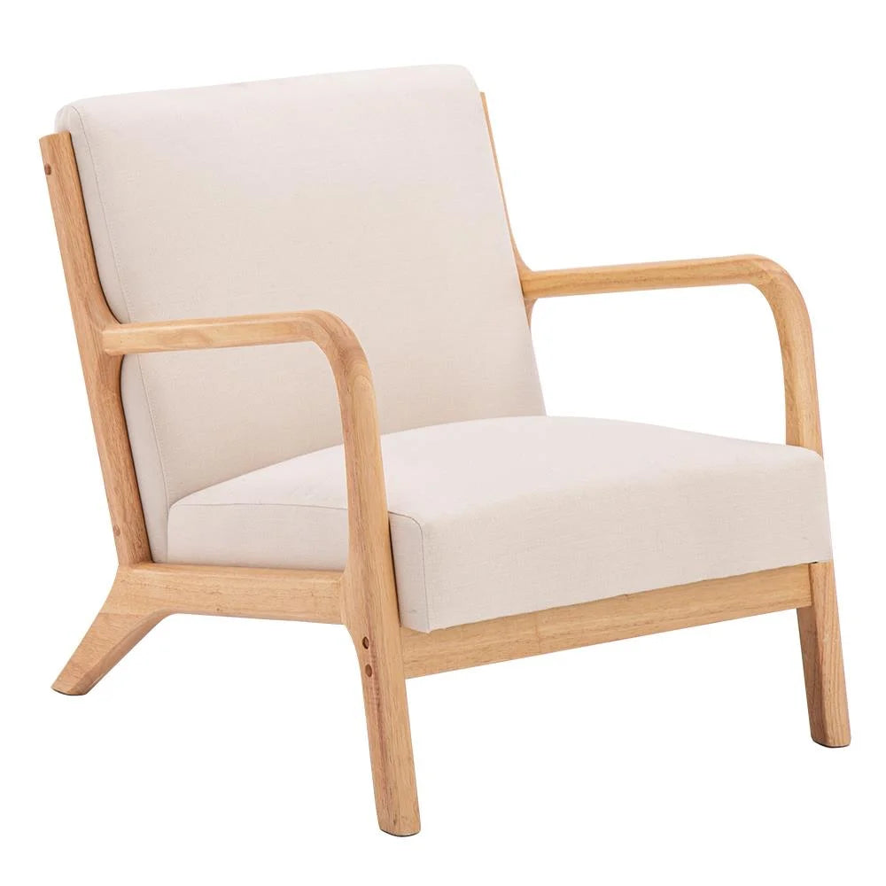 Beige Fabric Single Sofa S46162